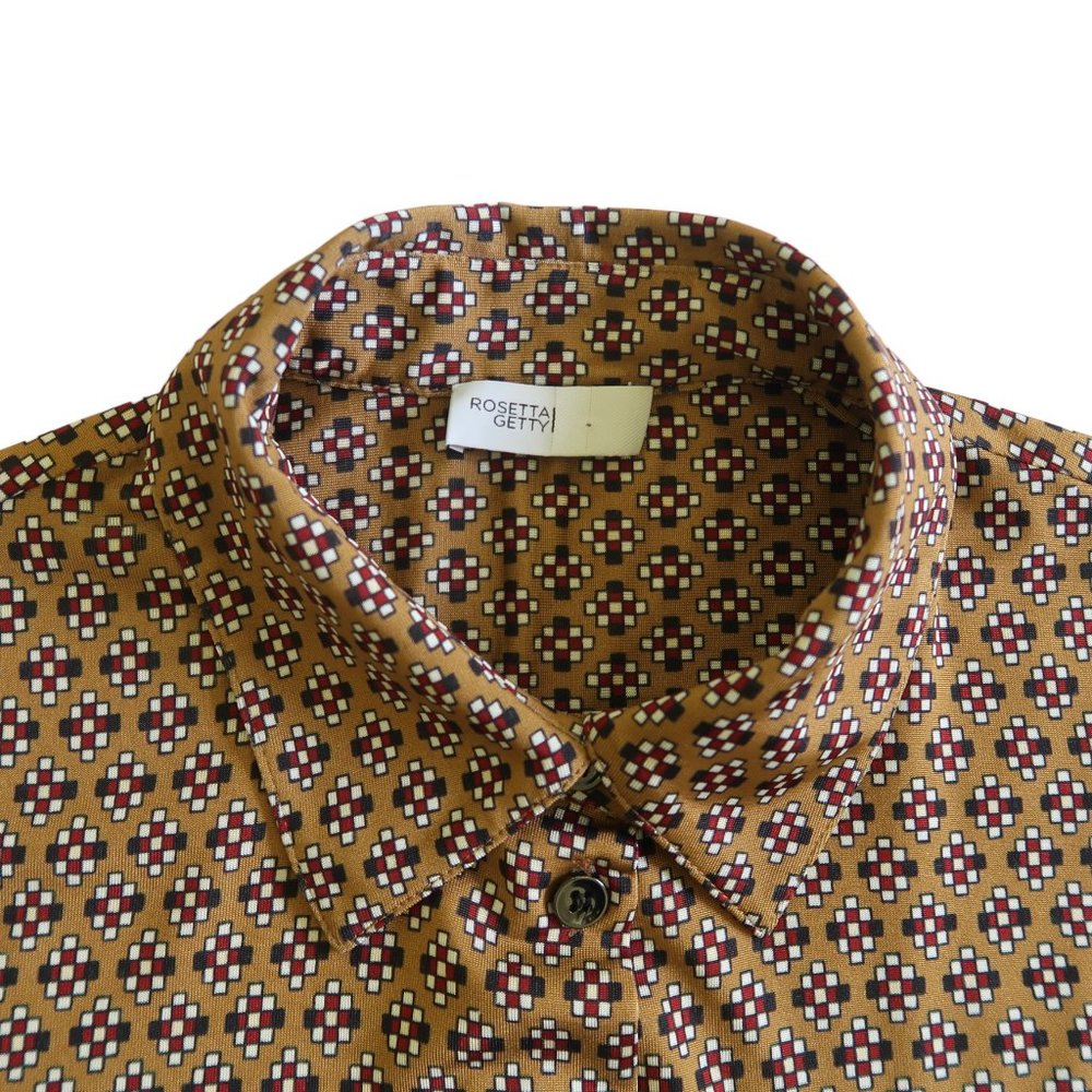 Rosetta Getty Printed Stretch Button Up Shirt - image 4